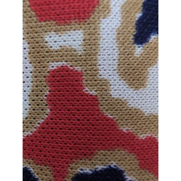 Vintage Personal by Leslie Fay Navy Baroque Print Sheath Maxi Dress (Approx M) - Picture 5 of 7